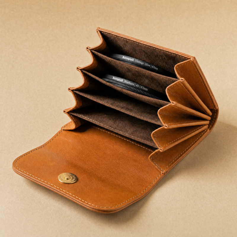 Retropia Leather Filter Case