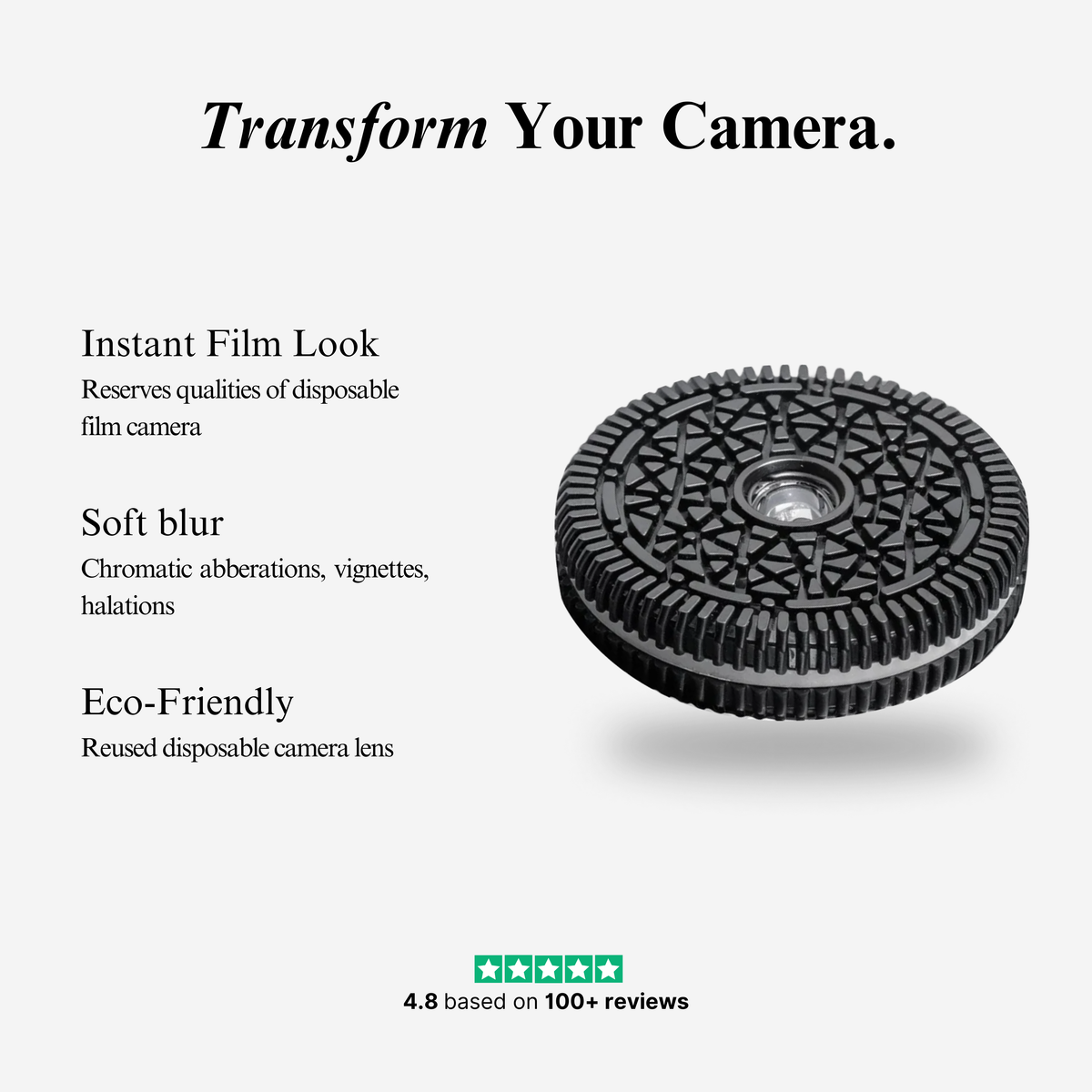 Disposal Camera Unit Retropia® Repurposed Disposable Camera Lens
