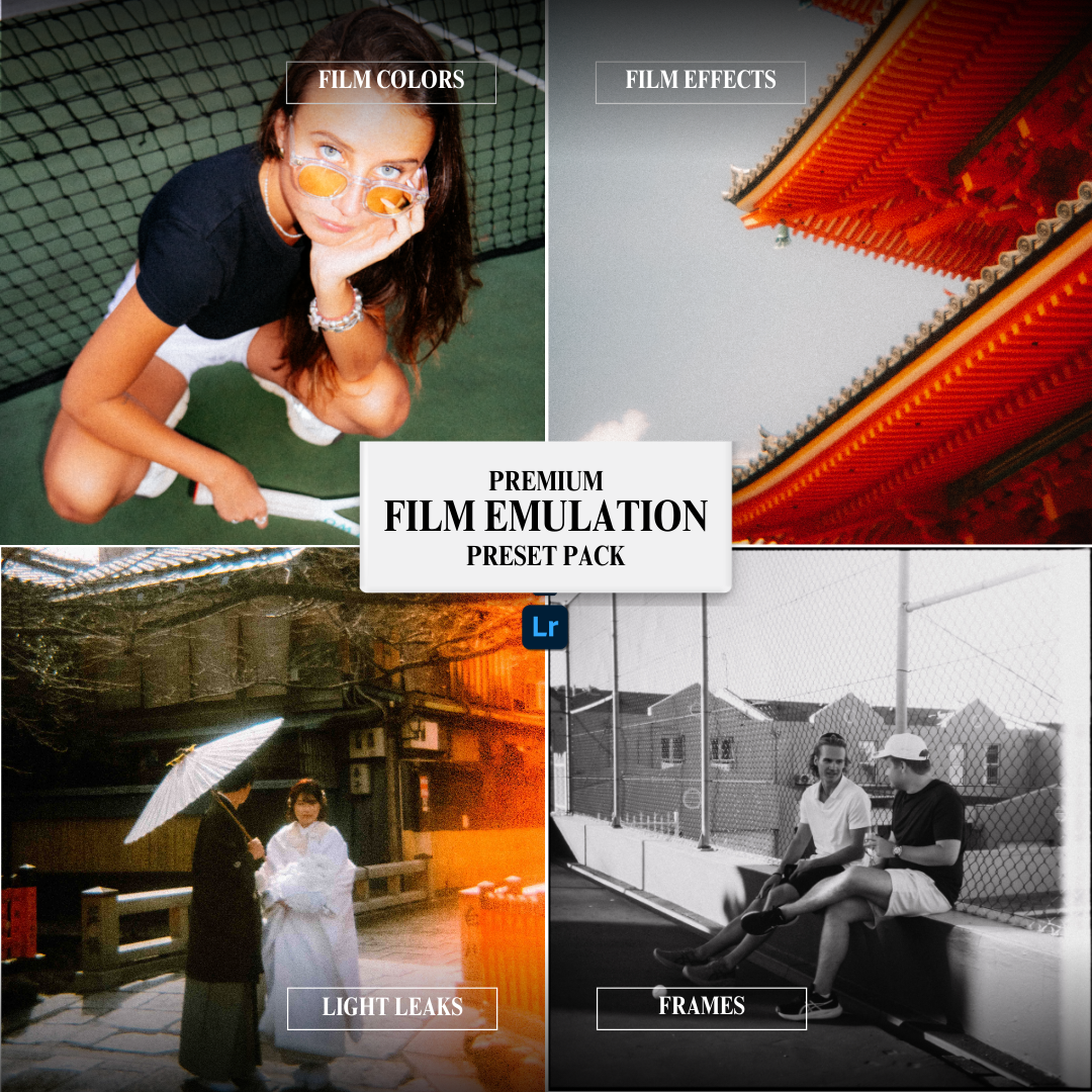 Filmic Emulation Retropia® Complete Film Emulation Preset Kit (15 Presets + 35 Effects)
