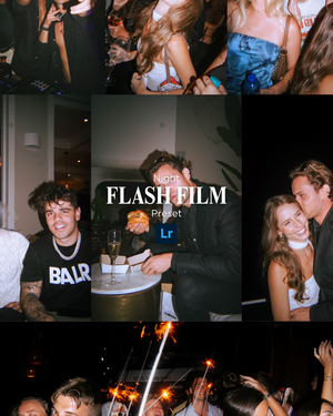 Retropia® Night Flash Film Lightroom Preset