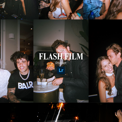Retropia® Night Flash Film Lightroom Preset