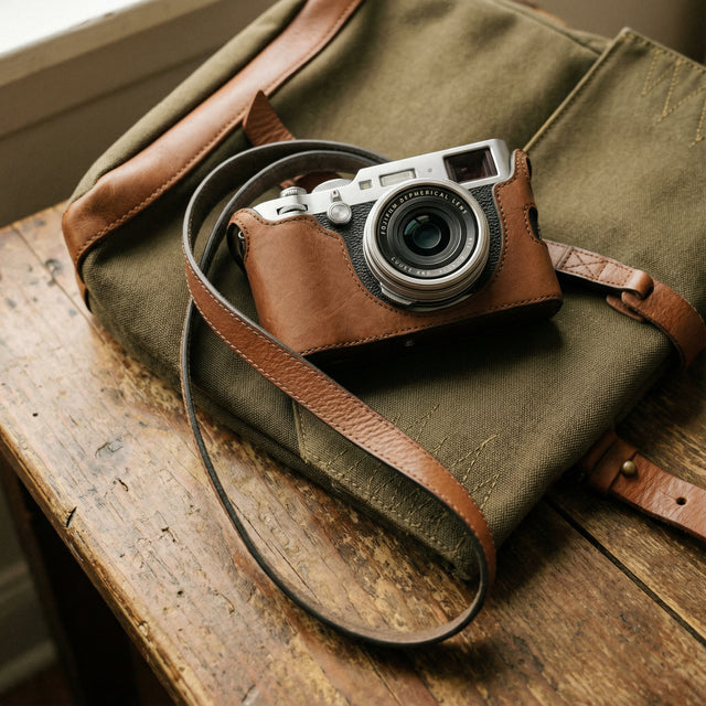 Retropia® Leather Camera Strap