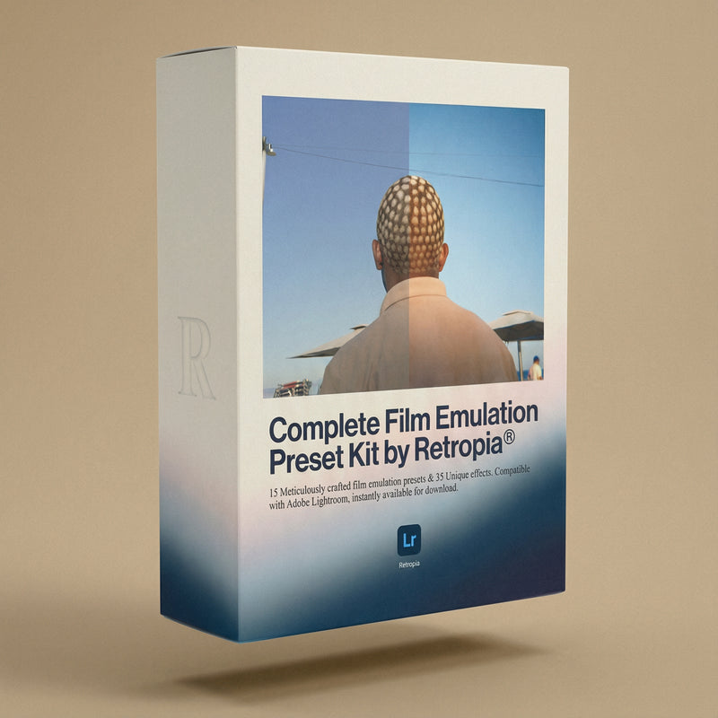 Retropia® Complete Film Emulation Preset Kit (15 Presets + 35 Effects)