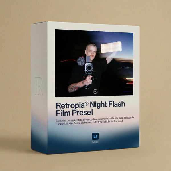 Retropia® Night Flash Film Lightroom Preset